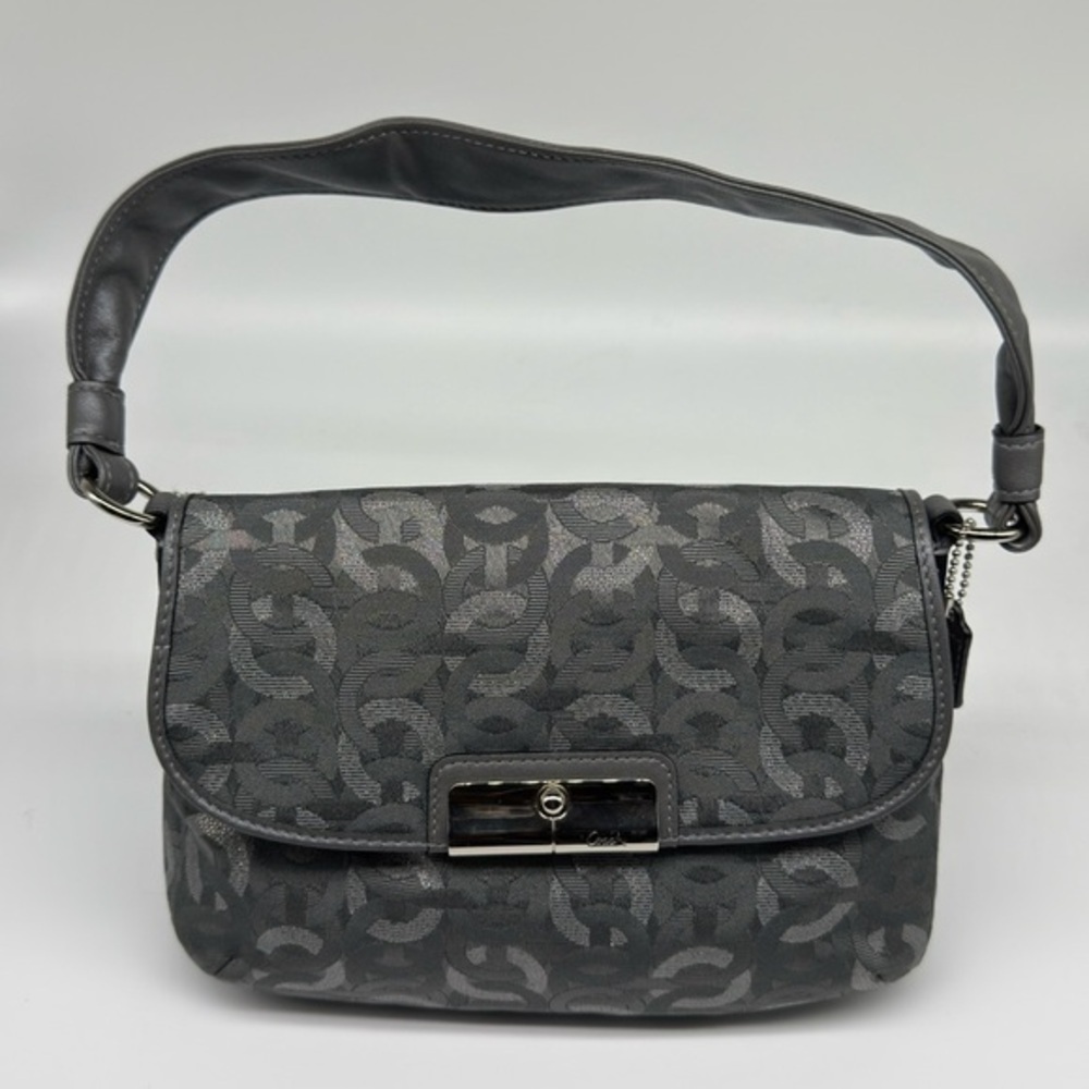 Coach Kristin Chainlink Metallic Lurex  Shoulder Bag